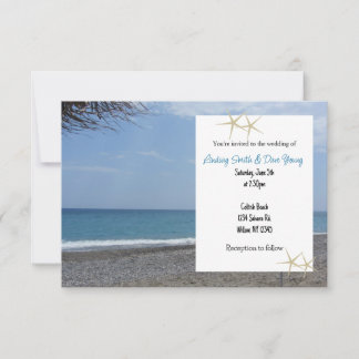 Beach Style Wedding Invitation