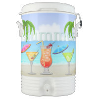 Beach Summer Cocktails 5 Gallon Beverage Cooler