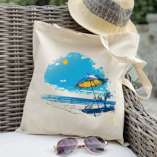 Beach Summer Holidays Tote Bag