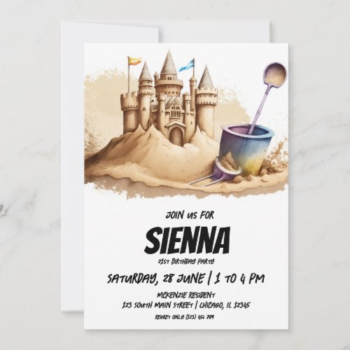 Beach Summer Party Invitation