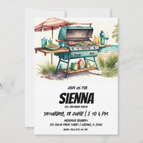 Beach Summer Party Invitation