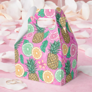 Beach Summer Pattern Favor Boxes