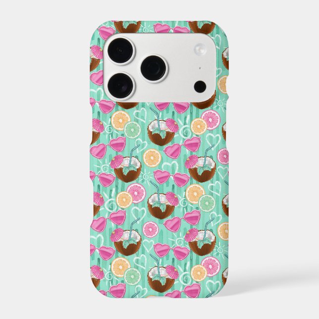 Beach Summer Pattern  Iphone Case (Back)