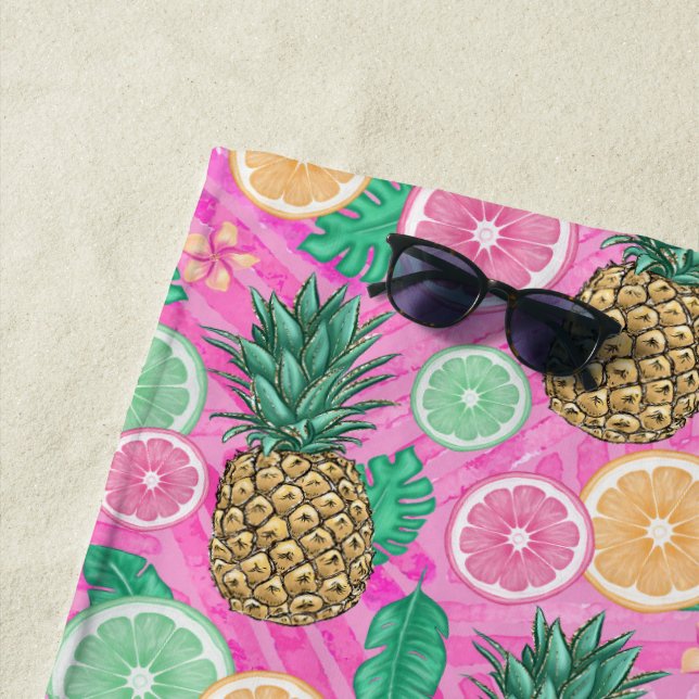 Beach Summer Pattern  Towel (In Situ)