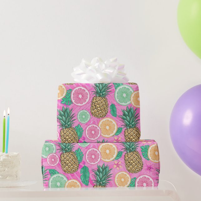 Beach Summer Pattern  Wrapping Paper (Party Gifts)