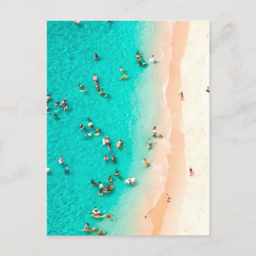 Beach summer postcard