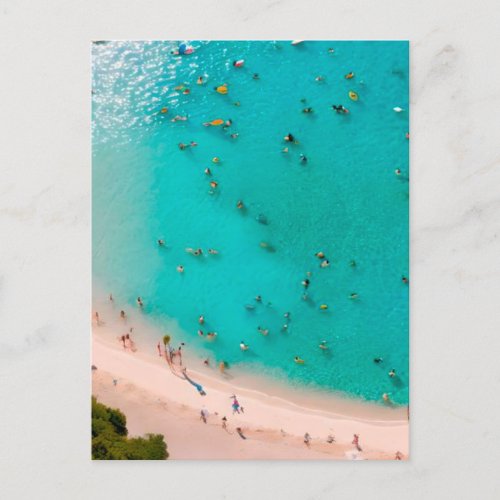 Beach summer postcard