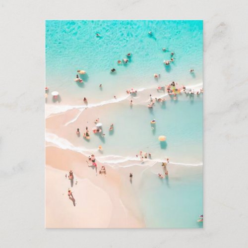 Beach summer postcard