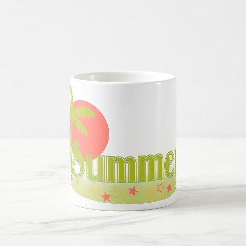 Beach Summer Sun And Tree Coffee Mug