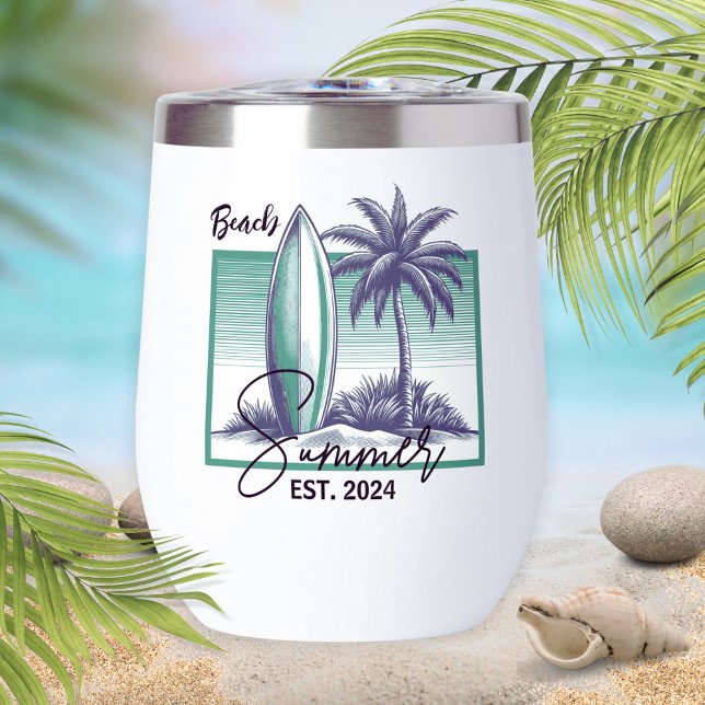 Beach Summer Thermal Wine Tumbler (BEACH SUMMER)