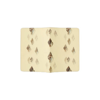 beach summer vacation shells passport holder
