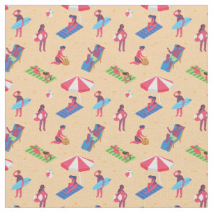 beach summer vacation surfing sunbathing sand  fabric