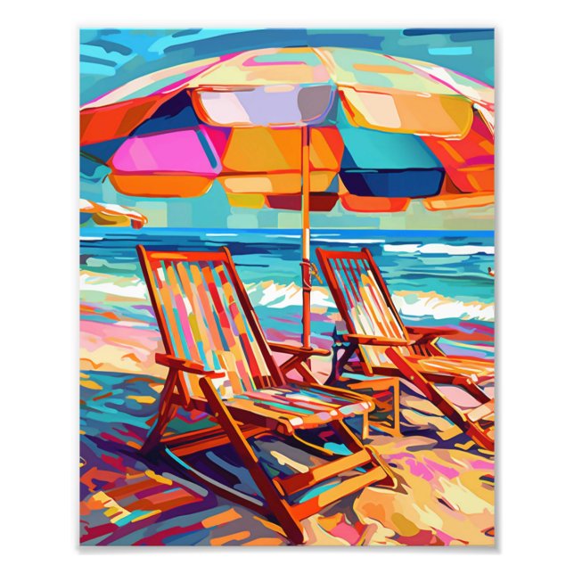 Beach Summer Vibes  Photo Print (Front)