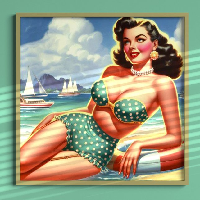 Beach Summer Vintage Pin-up Poster (Creator Uploaded)