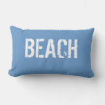 Beach Sun Kissed Soft Blue Lumbar Pillow at Zazzle