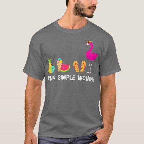 Beach Sun Summer Women Flamingo T_Shirt