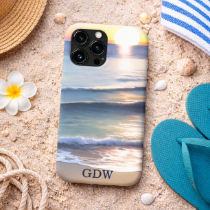 Beach Sun & Surf Monogram  iPhone 13 Pro Max Case