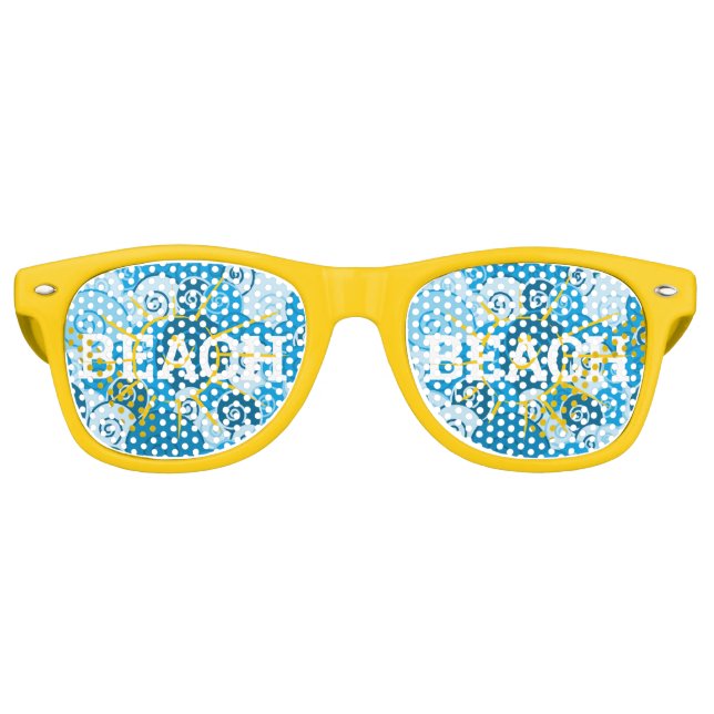 BEACH Sun Wave retro Shades / Fun Party Sunglasses (Front)