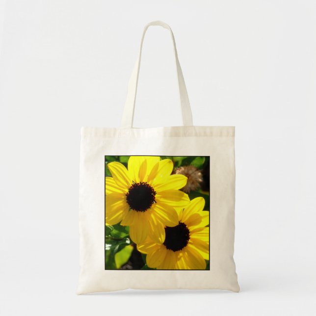 Beach Sunflowers Small Tote Bag (Front)