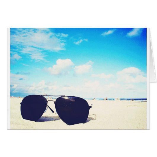 Beach Sunglasses Cards (Front Horizontal)