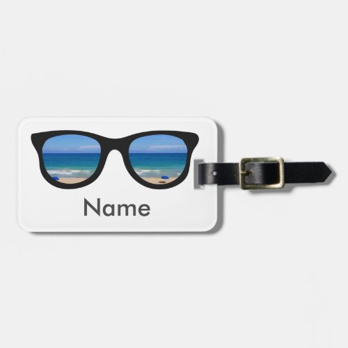 Beach Sunglasses Luggage Tag