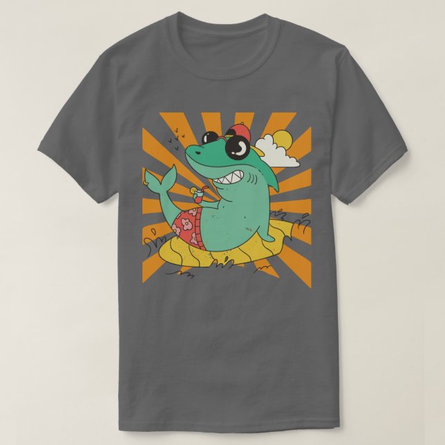 Beach sunglasses Shark  T-Shirt (Design Front)
