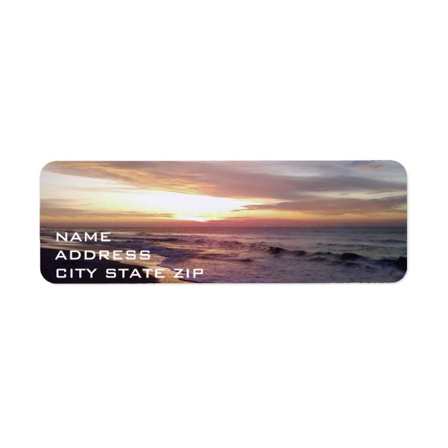 ****BEACH SUNRISE**** ADDRESS LABEL (Front)