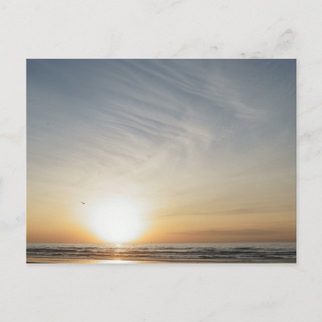 Beach Sunrise Celebration Blank Invitation Postcard (Front)