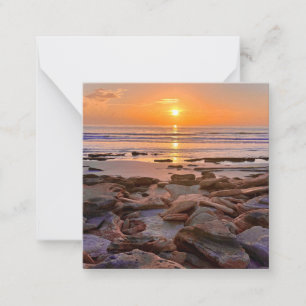 Beach Sunrise mini notecard set