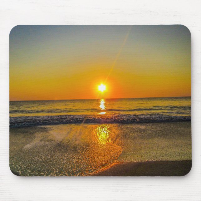 Beach sunrise Mousepad  (Front)