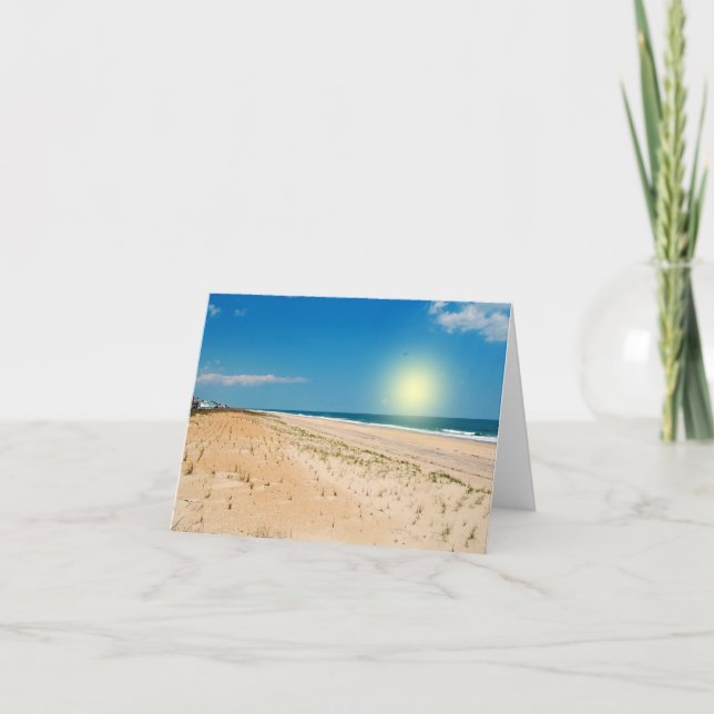 Beach Sunrise - notecard (Front)