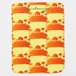Beach Sunrise Sunset Thunder_Cove Baby Blanket