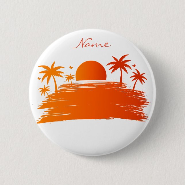 Beach Sunrise Sunset Thunder_Cove Button (Front)