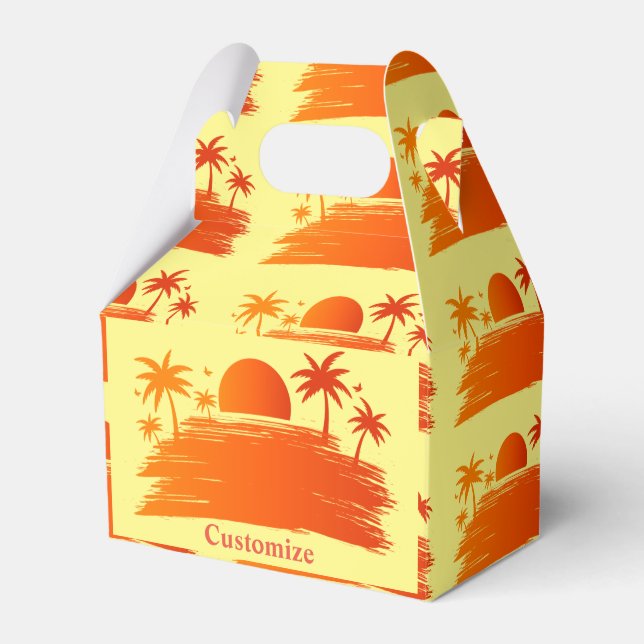 Beach Sunrise Sunset Thunder_Cove Favor Boxes (Front Side)
