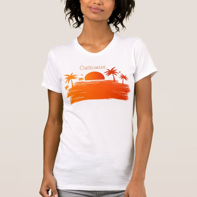 Beach Sunrise Sunset Thunder_Cove T-Shirt (Front)