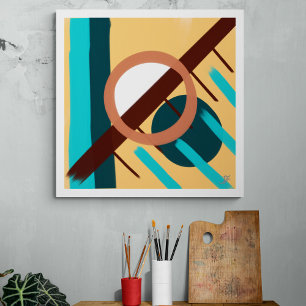 Beach sunset - Abstract Canvas Print