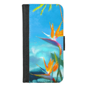 BEACH SUNSET Birds of Paradise iPhone 8/7 Wallet Case