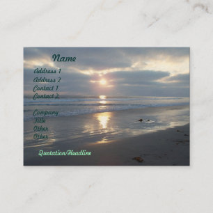 Beach Sunset Business Cards