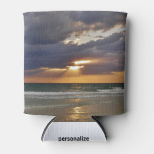 Beach Sunset Can Cooler