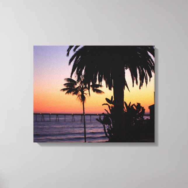 Beach Sunset Canvas Print (Front)