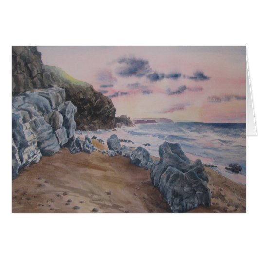 Beach Sunset Cards (Front Horizontal)