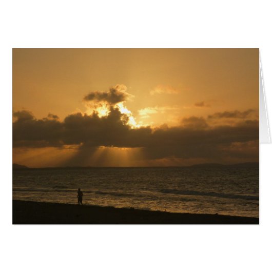 beach sunset cards (Front Horizontal)