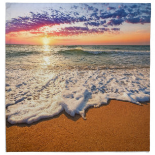 Beach Sunset  Cloth Napkin
