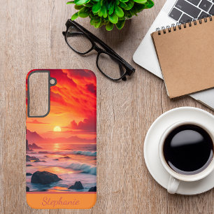 Beach Sunset Coastline – Ocean Vibes Samsung Galaxy S22+ Case