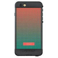 Beach Sunset Color Blend Personalize with Name LifeProof NÜÜD iPhone 6s Plus Case