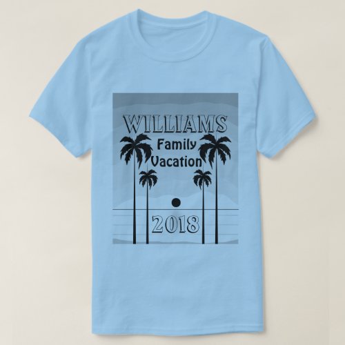 Beach Sunset Family Vacation T_shirt