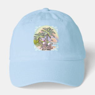Beach Sunset Flamingo Hat