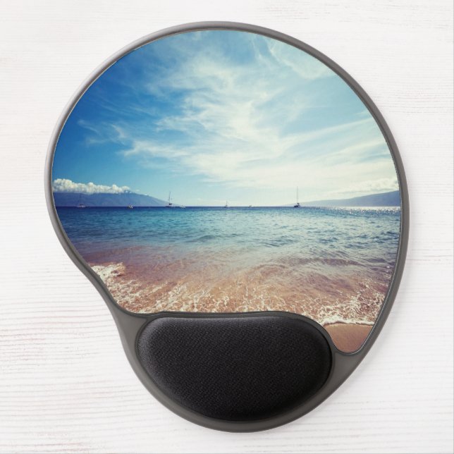 Beach Sunset Gel Mouse Pad (Front)