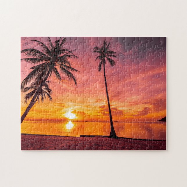 Beach Sunset Jigsaw Puzzle (Horizontal)