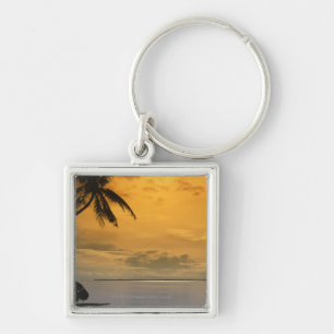 Beach sunset keychain